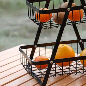 Cesta de Fruta 2 Andares Fruteira de Mesa