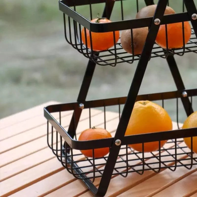 Cesta de Fruta 2 Andares Fruteira de Mesa