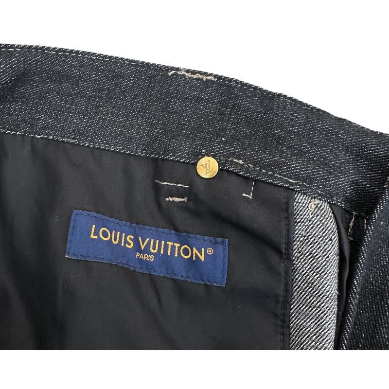 Calça Louis Vuitton Monogram Flower Denim