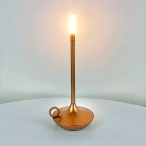 Clássica Luminária de Mesa Estilo Vela Sem Fio