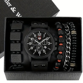 kit Presente Masculino – Relógio + 4 pulseiras