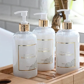 Conjunto de 3 Frascos Dispensadores Premium de Banheiro 500ml