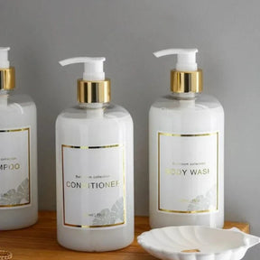 Conjunto de 3 Frascos Dispensadores Premium de Banheiro 500ml