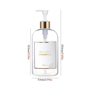 Conjunto de 3 Frascos Dispensadores Premium de Banheiro 500ml