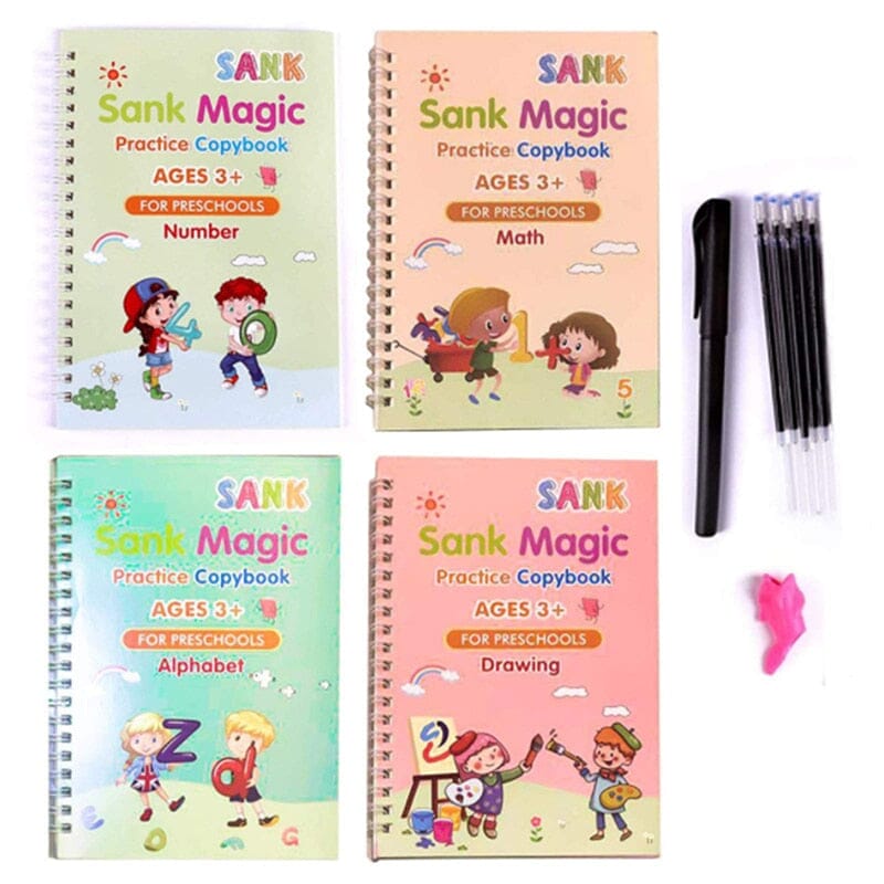 Conjunto de Caderno Caligrafia Multi-idiomas