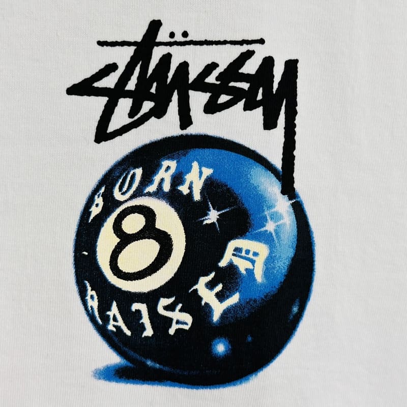 Camiseta Stussy x Born X Raised 8 Ball