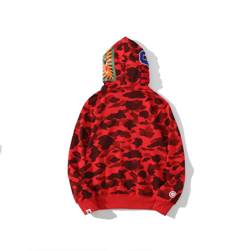 Moletom Bape Shark Wide Red Camo