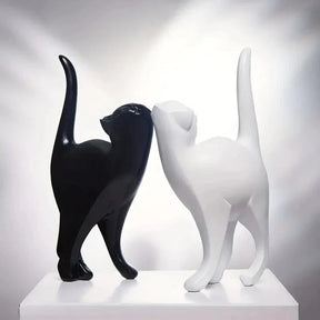Decoração Criativa Estátuas de Gatos