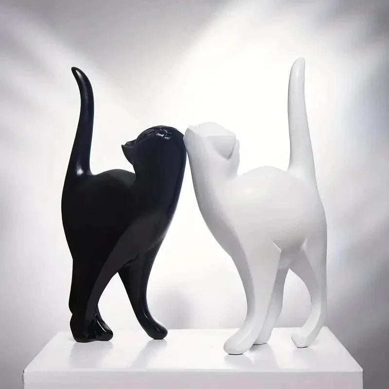 Decoração Criativa Estátuas de Gatos