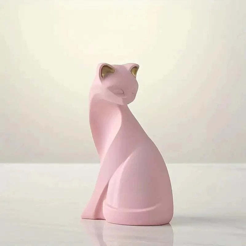 Decoração Criativa Estátuas de Gatos