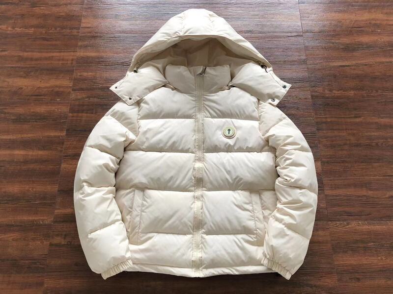 Jaqueta Puffer Trapstar Irongate Hooded Cream