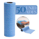 Pano Life Clean Azul 50Un 28X40CM com 15%PrimeiraCompra+Frete Grátis