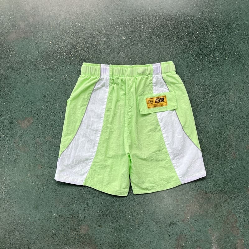 Shorts Corteiz Verde Claro Branco