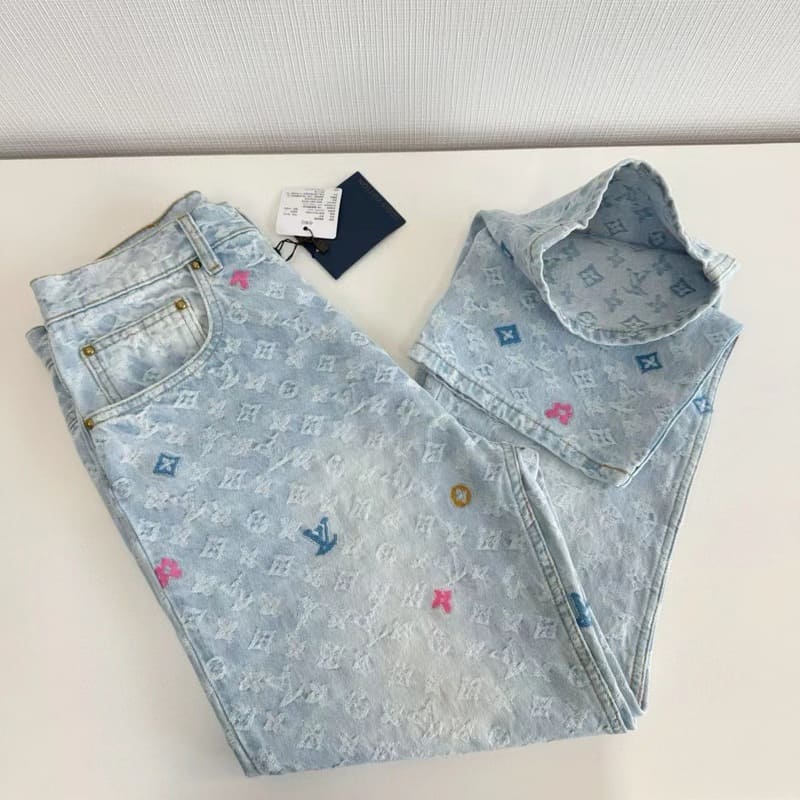 Calça Louis Vuitton by Tyler, the Creator Monogram Denim