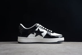 A Bathing Ape Bape Sta Low Black White