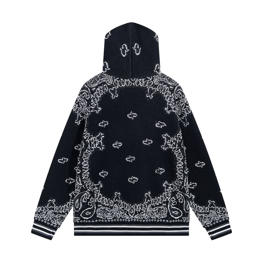 Amiri Bandana B-Ball Hoodie 'BlackGrey'