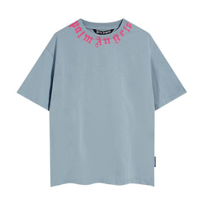 Camiseta Palm Angels Neck Logo blue