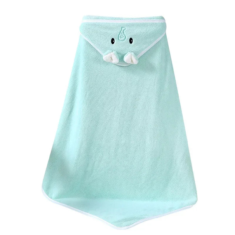 Toalha com Capuz Toque Suave para Recém Nascido Bambino
