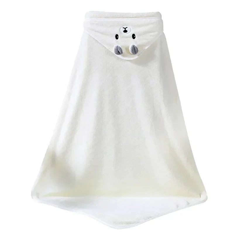 Toalha com Capuz Toque Suave para Recém Nascido Bambino
