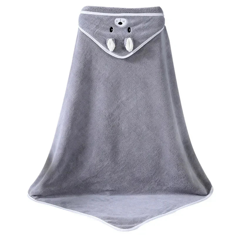 Toalha com Capuz Toque Suave para Recém Nascido Bambino