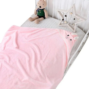 Toalha com Capuz Toque Suave para Recém Nascido Bambino