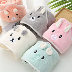 Toalha com Capuz Toque Suave para Recém Nascido Bambino