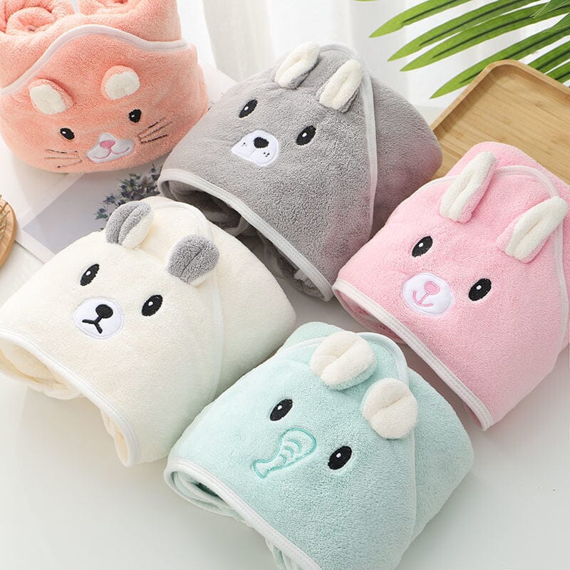 Toalha com Capuz Toque Suave para Recém Nascido Bambino