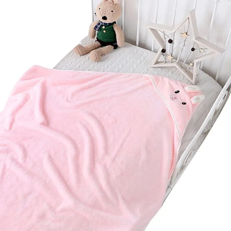 Toalha com Capuz Toque Suave para Recém Nascido Bambino