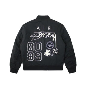 Jaqueta Bomber Nike x Stussy Dupla Face Preta