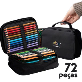 Conjunto Profissional de Lápis de Cor Aquarela com Estojo