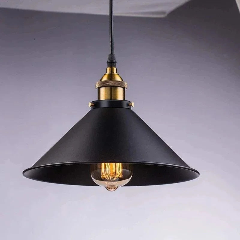 Luminárias Pendentes de Ferro Vintage Preto Estilo Nórdico