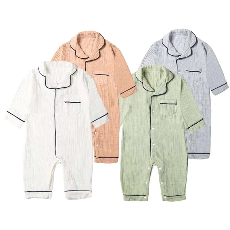 Pijama Macacão Bebê Manga Longa