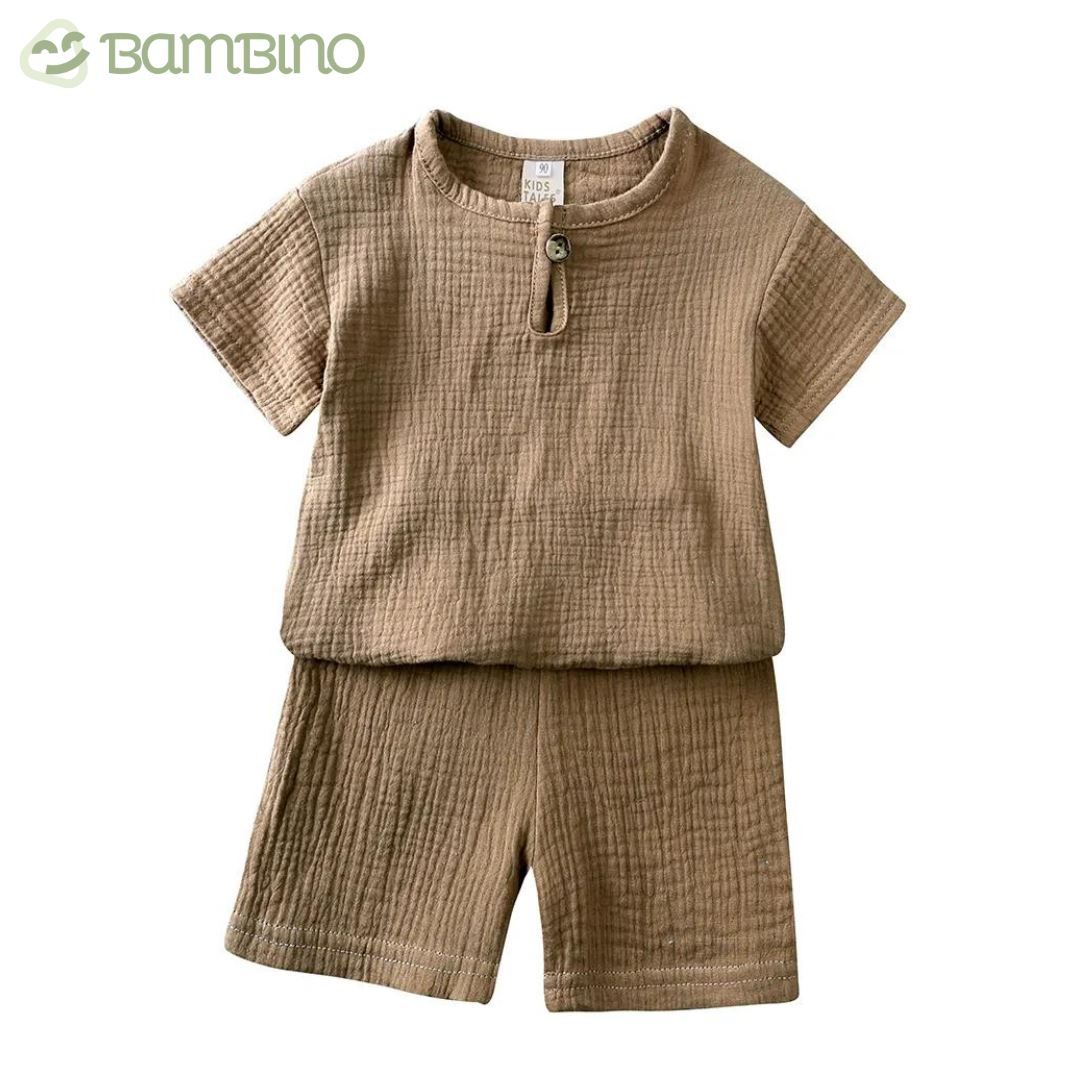 Conjunto em Linho Infantil Bambino