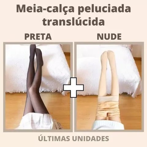 Meia - calça Peluciada Metta™ - COMPRE 1, LEVE 2 + Brinde - Tudo Tem