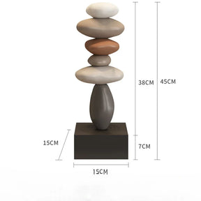 Miniaturas Decorativas em Pedra para Escritório e Sala Estilo Moderno