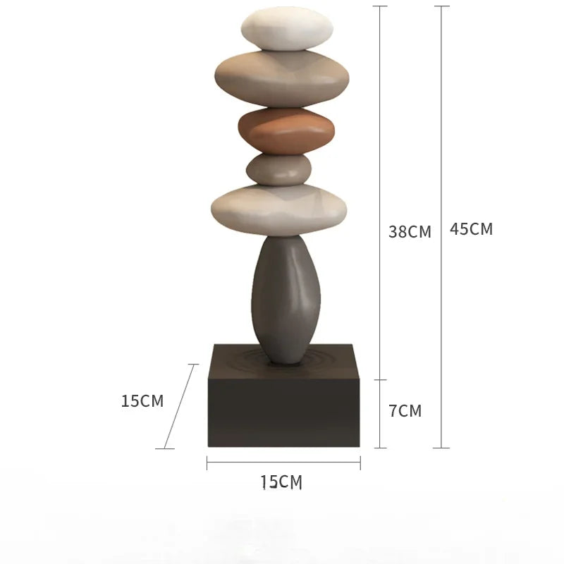 Miniaturas Decorativas em Pedra para Escritório e Sala Estilo Moderno