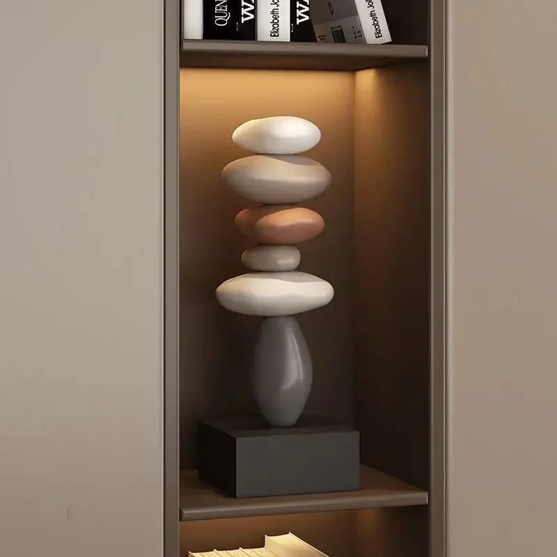Miniaturas Decorativas em Pedra para Escritório e Sala Estilo Moderno