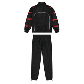 Conjuto Trapstar Irongate 2.0 Shellsuit Vermelho Preto