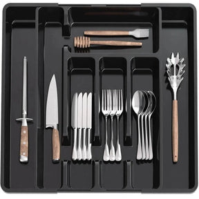 Organizador de Gaveta de Cozinha Expansível para Talheres