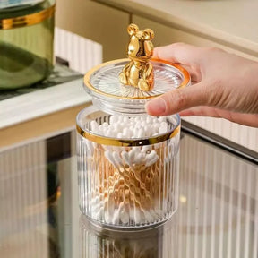 Organizador Porta Cotonete e Algodão Acrílico