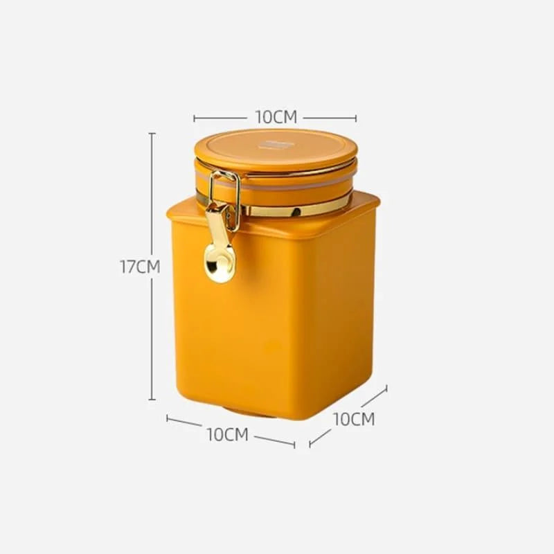 Porta Alimentos Pote com Tampa Hermético para Café