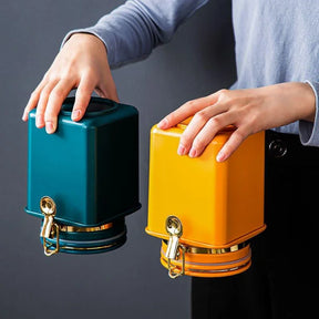 Porta Alimentos Pote com Tampa Hermético para Café