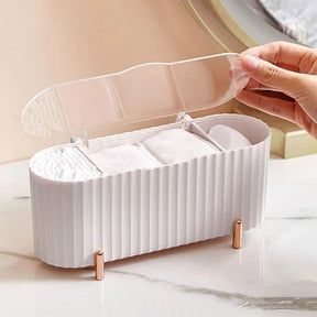 Porta Esponja de Maquiagem e Algodão Decorativo de Luxo