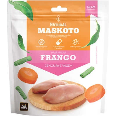 Bifinho para Cachorro Maskoto | Frango Cenoura e Vagem