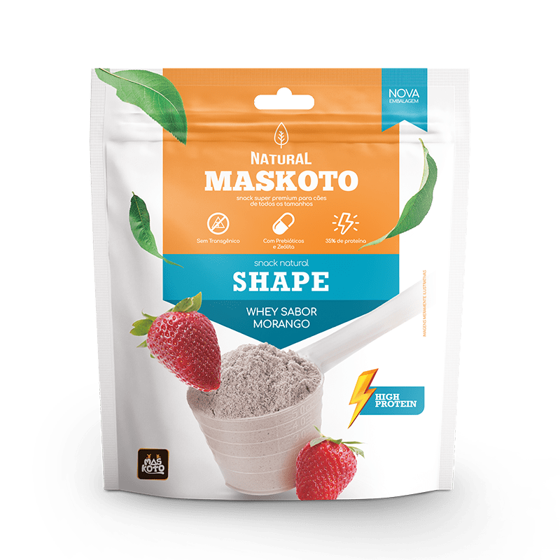 Bifinho para Cachorro Maskoto | Whey Protein de Morango