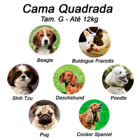 Cama para Cachorro ou Gato Luxo | Luppet Azul Petróleo