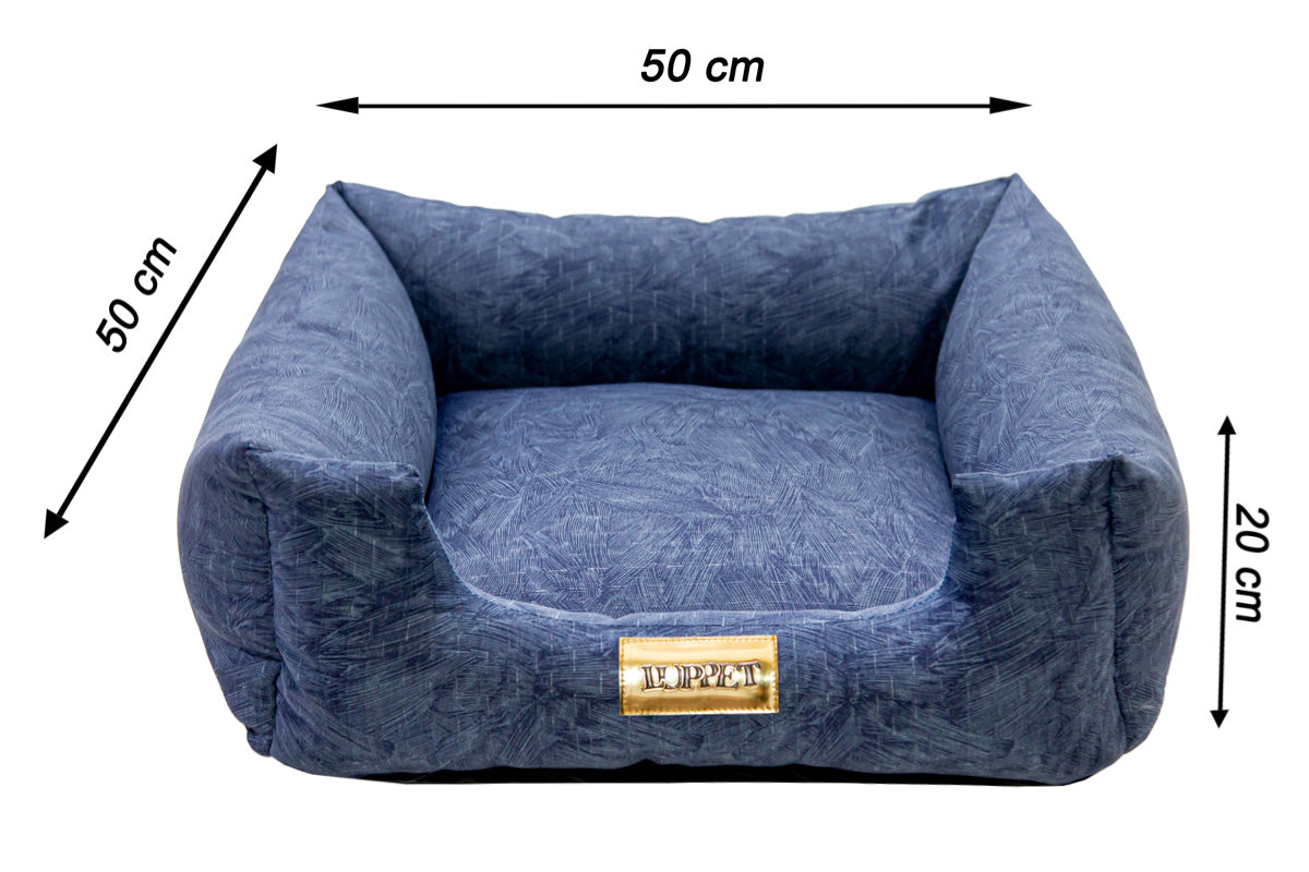 Cama para Cachorro ou Gato Luxo | Luppet Azul Petróleo