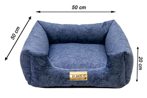 Cama para Cachorro ou Gato Luxo | Luppet Azul Petróleo