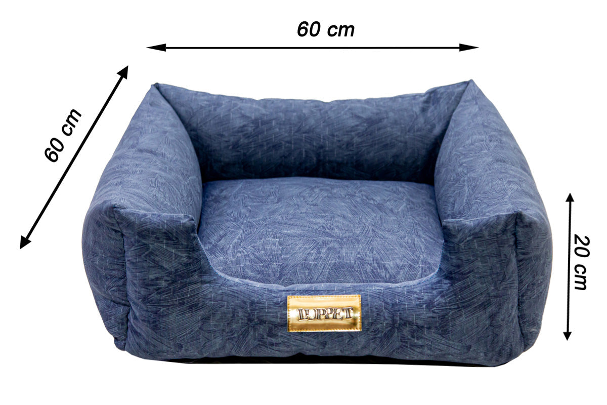 Cama para Cachorro ou Gato Luxo | Luppet Azul Petróleo