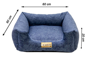 Cama para Cachorro ou Gato Luxo | Luppet Azul Petróleo